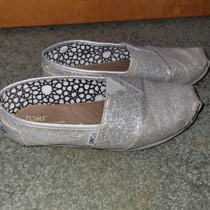 Silver sparkle BOBS shoes